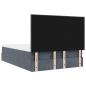 Preview: Ottoman-Bett mit Matratzen & LEDs Dunkelgrau 140x190 cm Samt