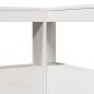 Preview: Massivholzbett mit Regal ohne Matratze Weiß 150x200 cm Kiefer
