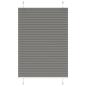 Preview: Plissee Anthrazit 100x100 cm Stoffbreite 99,4 cm Polyester
