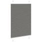 Preview: Plissee Anthrazit 100x100 cm Stoffbreite 99,4 cm Polyester