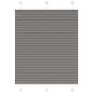 Preview: ARDEBO.de - Plissee Anthrazit 110x150 cm Stoffbreite 109,4 cm Polyester