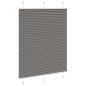 Preview: Plissee Anthrazit 110x150 cm Stoffbreite 109,4 cm Polyester