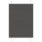 Preview: ARDEBO.de - Plissee Schwarz 90x100 cm Stoffbreite 89,4 cm Polyester