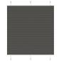 Preview: ARDEBO.de - Plissee Schwarz 120x150 cm Stoffbreite 119,4 cm Polyester