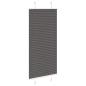 Preview: Plissee Schwarz 60x100 cm Stoffbreite 59,4 cm Polyester