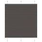 Preview: ARDEBO.de - Plissee Schwarz 120x100 cm Stoffbreite 119,4 cm Polyester