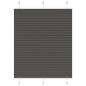 Preview: ARDEBO.de - Plissee Schwarz 110x150 cm Stoffbreite 109,4 cm Polyester