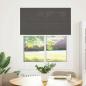Preview: Plissee Schwarz 110x150 cm Stoffbreite 109,4 cm Polyester