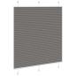 Preview: Plissee Anthrazit 120x150 cm Stoffbreite 119,4 cm Polyester