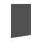 Preview: Plissee Schwarz 100x100 cm Stoffbreite 99,4 cm Polyester