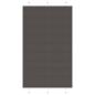 Preview: ARDEBO.de - Plissee Schwarz 120x200 cm Stoffbreite 119,4 cm Polyester