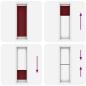 Preview: Plissee Bordeauxrot 65x200 cm Stoffbreite 64,4 cm Polyester