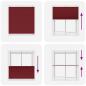 Preview: Plissee Bordeauxrot 115x150 cm Stoffbreite 114,4 cm Polyester
