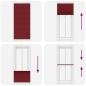 Preview: Plissee Bordeauxrot 90x200 cm Stoffbreite 89,4 cm Polyester