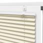 Preview: Plissee Creme 75x100 cm Stoffbreite 74,4 cm Polyester