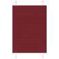 Preview: ARDEBO.de - Plissee Bordeauxrot 90x150 cm Stoffbreite 89,4 cm Polyester