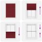 Preview: Plissee Bordeauxrot 90x150 cm Stoffbreite 89,4 cm Polyester