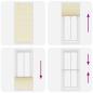 Preview: Plissee Creme 95x200 cm Stoffbreite 94,4 cm Polyester