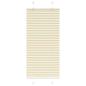 Preview: ARDEBO.de - Plissee Creme 60x150 cm Stoffbreite 59,4 cm Polyester