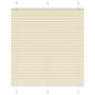 Preview: ARDEBO.de - Plissee Creme 120x100 cm Stoffbreite 119,4 cm Polyester
