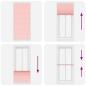 Preview: Plissee Rosa 85x200 cm Stoffbreite 84,4 cm Polyester
