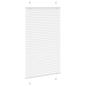 Preview: Plissee Weiß 70x150 cm Stoffbreite 69,4 cm Polyester