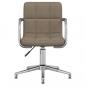 Preview: Esszimmerstuhl Drehbar Taupe Stoff
