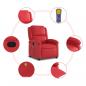 Preview: Massagesessel Rot Kunstleder