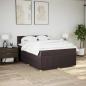 Preview: Boxspringbett mit Matratze Dunkelbraun 140x190 cm Stoff