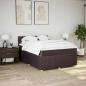 Preview: Boxspringbett mit Matratze Dunkelbraun 140x190 cm Stoff