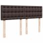 Preview: Boxspringbett mit Matratze Dunkelbraun 140x190 cm Stoff