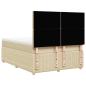 Preview: Boxspringbett mit Matratze Creme 140x190 cm Stoff
