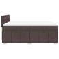 Preview: Boxspringbett mit Matratze Dunkelbraun 140x190 cm Stoff