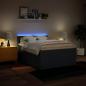 Preview: Boxspringbett mit Matratze Blau 140x190 cm Stoff