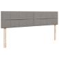 Preview: Ottoman-Bett mit Matratze & LEDs Taupe 180x200 cm Stoff