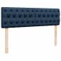 Preview: Ottoman-Bett mit Matratze Blau 140x190 cm Stoff