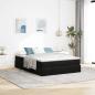 Preview: Ottoman-Bett mit Matratze Schwarz 140x190 cm Samt