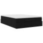 Preview: Ottoman-Bett mit Matratze Schwarz 140x190 cm Samt