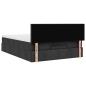 Preview: Ottoman-Bett mit Matratze & LEDs Schwarz 140x190 cm Stoff