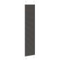 Preview: Plissee Schwarz 45x200 cm Stoffbreite 44,4 cm Polyester