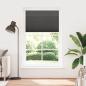 Preview: Plissee Schwarz 115x200 cm Stoffbreite 114,4 cm Polyester