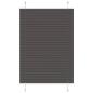 Preview: ARDEBO.de - Plissee Schwarz 85x100 cm Stoffbreite 84,4 cm Polyester