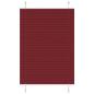 Preview: ARDEBO.de - Plissee Bordeauxrot 95x100 cm Stoffbreite 94,4 cm Polyester