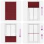 Preview: Plissee Bordeauxrot 115x200 cm Stoffbreite 114,4 cm Polyester