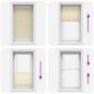 Preview: Plissee Creme 70x100 cm Stoffbreite 69,4 cm Polyester