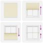 Preview: Plissee Creme 115x150 cm Stoffbreite 114,4 cm Polyester