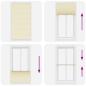 Preview: Plissee Creme 110x200 cm Stoffbreite 109,4 cm Polyester