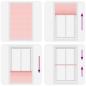 Preview: Plissee Rosa 120x200 cm Stoffbreite 119,4 cm Polyester