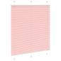 Preview: Plissee Rosa 120x150 cm Stoffbreite 119,4 cm Polyester