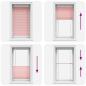 Preview: ARDEBO.de - Plissee Rosa 70x100 cm Stoffbreite 69,4 cm Polyester